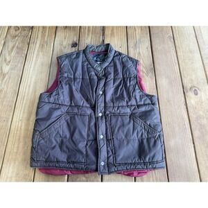 Vintage Montgomery Ward Outerwear Puffer Quilted Snap Vest Jacket Large 42-44